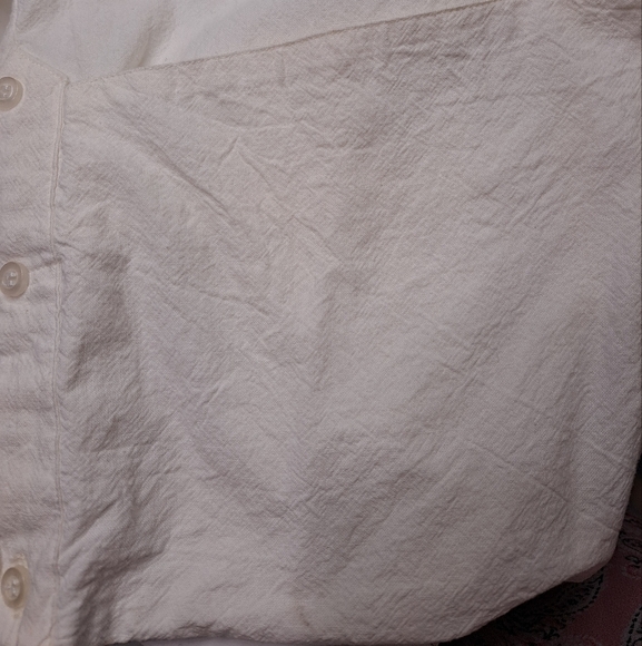 Guayaberas Finas Villanueva Men's Off White Button Down Shirt - Picture 6 of 9